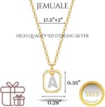 925 Sterling Silver Initial Necklace for Women Dainty Pendant Trendy Letter A-Z Choker Necklaces with Cubic Zirconia Minimal Jewelry - Image 8