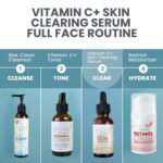 Vitamin C Serum for Face with Retinol & Salicylic Acid – Skin Clearing Acne Spot Treatment with Niacinamide, Hyaluronic Acid, MSM – Anti-Aging Facial Serum for Dark Spots and Blemishes - Image 9
