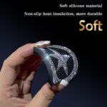 Crystal Rhinestone Car Cup Holder Insert Coaster Bling 2 Pack 2.75 Inch White Car Interior Accessories for Women and Girls - Image 5