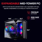 Skytech Gaming Crystal Gaming PC, Intel i5 14400F 2.5GHz, NVIDIA RTX 5050 8GB, 1TB NVMe SSD, 32GB DDR5 RAM 5200 RGB, 650W Gold PSU, Wi-Fi, Win 11, Gaming Desktop - Image 9