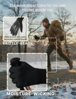 Winter Gloves Women Men Cold Weather Touch Screen 3-Layers Liner Glove for Running, Cycling, Biking, Hiking, Driving - Image 5
