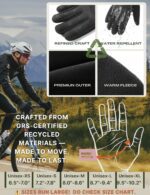 Winter Gloves Women Men Cold Weather Touch Screen 3-Layers Liner Glove for Running, Cycling, Biking, Hiking, Driving - Image 6