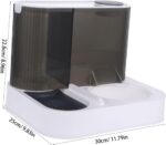 Automatic Pet Food Bowl for Cats and Dogs with Timed Portion Control Slow Feeding Feature to Prevent Waste Suitable for Busy Families and Outdoor Feeding Compatible Puppy Bowls - Image 3