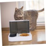 Automatic Pet Food Bowl for Cats and Dogs with Timed Portion Control Slow Feeding Feature to Prevent Waste Suitable for Busy Families and Outdoor Feeding Compatible Puppy Bowls - Image 7