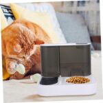 Automatic Pet Food Bowl for Cats and Dogs with Timed Portion Control Slow Feeding Feature to Prevent Waste Suitable for Busy Families and Outdoor Feeding Compatible Puppy Bowls - Image 8