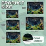 Block Game Rug Teen Kids Carpet, Pixel Games Scene Decoration Mat, Washable Game Rugs for Boy’s Bedroom Living Room Playroom, Non-Slip Children Gaming Area Rugs (Green Grass Karst Cave, 63" x 47") - Image 3