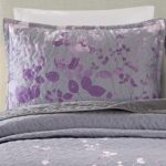 Masterplay 3-Piece Fine Printed Oversize (118 inchx95 inch ) Quilt Set,Bedspread Coverlet King Size Bed Cover (Dark Grey,Purple Gradient,Vine) - Image 3