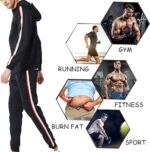 DUOFIER Men's Hooded Athletic Tracksuit Casual Full Zip Jogging Sweatsuits - Image 5