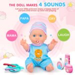 Baby Doll Care Toys, 30PCS Baby Dolls Bath Set & Doctor Kit, Pretend Play Baby Doll Set, Incl Bathtub, Bathrobe, ECG, Thermometer, Toddlers Toys Gifts for Age 3 4 5 6 Year Old Girls - Image 5