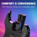 PDP Riffmaster Wireless Guitar Controller for Nintendo Switch, Nintendo Switch 2, Lite/OLED: Fortnite Festival, Rechargeable Battery, Officially Licensed - Black - Image 9