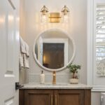 12.8-inch 2-Light, Vintage Vanity Light Brass Brushed Bathroom Fixture, E26 Socket Retro Wall lamp, Antique Brass Bathroom Light fixtures (Rust-Proof, Easy to Install, Bulb not Included) - Image 6