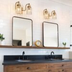 12.8-inch 2-Light, Vintage Vanity Light Brass Brushed Bathroom Fixture, E26 Socket Retro Wall lamp, Antique Brass Bathroom Light fixtures (Rust-Proof, Easy to Install, Bulb not Included) - Image 7