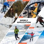 AURUZA Winter Gloves Men Women, Zipper Cycling Gloves Touch Screen, Windproof Warm Gloves Cold Weather, Anti-Slip Sports Gloves for Cycling Driving Running Hiking Climbing Skiing Sports - Image 6