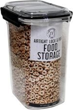 Airtight Lock & Pour Food Storage Container – 12 Cup (3 Qt) BPA-Free Dispenser for Cereal, Rice, Flour, Pasta, Pet Food, Sugar, and Dry Goods – Easy Grip & Flip-Top Lid - Image 3
