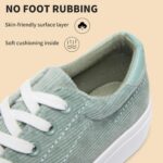THATXUAOV Womens Platform Sneakers White Tennis Shoes Casual Low Top Fashion Sneakers - Image 5