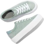 THATXUAOV Womens Platform Sneakers White Tennis Shoes Casual Low Top Fashion Sneakers - Image 7