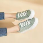 THATXUAOV Womens Platform Sneakers White Tennis Shoes Casual Low Top Fashion Sneakers - Image 8