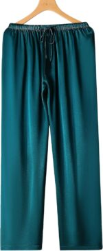 Lonxu Mens Satin Pyjamas Pants Sleep Bottoms Lounge Pants S~4XL - Image 4
