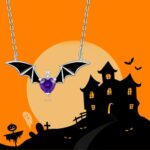 Fenthring Halloween Bat Necklace for Women Sterling Silver Goth Black Bat Pendant Necklaces Vampire Witch Bats Jewelry Holiday - Image 5