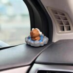 6 Pcs Capybara Car Dashboard Decorations, Mini Capybara Car Rearview Mirror Accessories, Cute Car Interior Accessories Office Home Decor for Women Gifts - Image 7