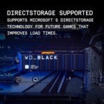 WD_Black SN850X 4TB NVMe SSD with Heatsink - M.2 2280, Up to 7,300 MB/s Read speeds, Up to 6,300 MB/s Write speeds, Works with PlayStation 5, High Performance Internal Solid State Drive - WDS400T2XHE - Image 6
