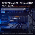 WD_Black SN850X 4TB NVMe SSD with Heatsink - M.2 2280, Up to 7,300 MB/s Read speeds, Up to 6,300 MB/s Write speeds, Works with PlayStation 5, High Performance Internal Solid State Drive - WDS400T2XHE - Image 9