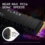 WD_Black SN850X 4TB NVMe SSD with Heatsink - M.2 2280, Up to 7,300 MB/s Read speeds, Up to 6,300 MB/s Write speeds, Works with PlayStation 5, High Performance Internal Solid State Drive - WDS400T2XHE - Image 10