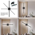 Tipace Black Wall Sconce for Bathroom 39.4IN Vanity Light Fixture 5500K Indoor Bathroom Sconce Over Mirror 360° Rotate for Living Room,Bedroom,Hallway - Image 4