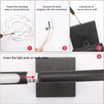 Tipace Black Wall Sconce for Bathroom 39.4IN Vanity Light Fixture 5500K Indoor Bathroom Sconce Over Mirror 360° Rotate for Living Room,Bedroom,Hallway - Image 7