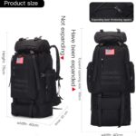 70L/100L Hiking Camping Backpack MOLLE Rucksack Waterproof Daypack for Traveling - Image 4