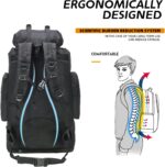 70L/100L Hiking Camping Backpack MOLLE Rucksack Waterproof Daypack for Traveling - Image 9