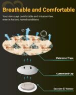 Dexcom G7 & Stelo Adhesive Patches Christmas, Amolyfe 20-Pack Over Patches Waterproof Bump-Proof with 2 Hard Caps and Tin Case, Breathable Medical Overpatch, 10-Day CGM Protection (Holiday) - Image 6