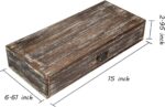 Wooden Drawers Organizer Soild Farmhouse Style RetroDesktop Drawer Storage Box Organizer With Drawers, Office Organization for Countertop Table To Store Mail, Phone, Suppliers, Glasses (Retro) - Image 4