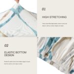 SearchI Stretch Printed Sofa Couch Cushion Covers Replacement Chair Cushion Slipcovers Seat Cover Furniture Protector Sofa Slipcover Soft with Elastic Bottom(Medium, Geometric Stripe) - Image 6