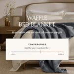 BOLL & BRANCH Waffle Bed Blanket - King/Cal King, White - Luxury 100% Organic Cotton - Soft, Lightweight and Breathable - Textured Waffle Weave - Image 4
