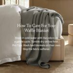 BOLL & BRANCH Waffle Bed Blanket - King/Cal King, White - Luxury 100% Organic Cotton - Soft, Lightweight and Breathable - Textured Waffle Weave - Image 6
