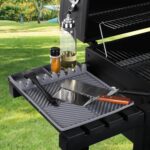 Griddle Mat Barbeque Grill Accessories Tools for Blackstone, Side Shelf Mat Grill Pad for Outdoor Grill Kitchen Counter Spatula Silicone Mat with Drip Pad for Kitchen, Cooking, Countertop (Grey) - Image 8