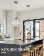 Gold Glass Pendant Lights Kitchen Island, 12in, Modern Kitchen Pendant Lights Fixture, Farmhouse Pendant Lighting for Dining Room Bedroom Bar Sink, 2 Pack - Image 7