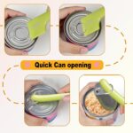 Cat Food Can Covers Lids, Can Lids For Dog Food, Pet Food Can Covers 10Pcs - Universal Most Standard Size Silicone Lid Saver Toppers with Spoon Spatula for Pet Wet & Canned Food Storage (Blue SET) - Image 6
