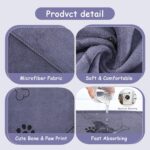 5PCS Microfiber Dog Towels for Drying Dog, 39'' X 23.6'' Pet Towel, Super Absorbent and Soft Pet Grooming Dogs Paw Towel, Fast-Drying Towels Shower Bath Supplies for Large Medium Small Dogs - Image 4