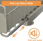 Under Sink Organizer, High Adjustable 2 Tier Under Kitchen Sink Organizer, Multi-Purpose Storage Shelf for Kitchen Bathroom Cabinet, Gray - Image 3