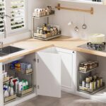 Under Sink Organizer, High Adjustable 2 Tier Under Kitchen Sink Organizer, Multi-Purpose Storage Shelf for Kitchen Bathroom Cabinet, Gray - Image 9