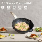 23-Piece Nonstick Pots and Pans Set – Granite Cookware Set, PFOA-Free – Includes Frying Pans, Saucepans, Griddle, Egg Pan – Induction, Gas, Electric Compatible – Black - Image 5