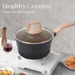 23-Piece Nonstick Pots and Pans Set – Granite Cookware Set, PFOA-Free – Includes Frying Pans, Saucepans, Griddle, Egg Pan – Induction, Gas, Electric Compatible – Black - Image 8