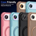 for iPhone Air Camera Lens Protector, Individual Metal Ring Tempered Glass Lens Cover,[Strong Adsorption] Scratch Resistant Thin HD Clear Lens Cover,1 Set-Colorful - Image 8