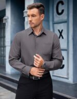 COOFANDY Mens Dress Shirts Long Sleeve Wrinkle Free Button Down Shirts Formal Business Shirt - Image 4