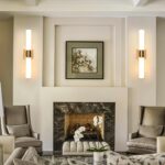 Modern Wall Sconce 22 Ihch Gold Bathroom Sconces LED Wall Lighting Fixtures with Acrylic Shade Hardwired Long Vanity Lights Over Mirror for Bedroom Living Room Hallway - Image 8