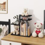 ELITEROO Desktop Bookshelf, 4 Tier Wood Desk Organizer Shelf, Tabletop Storage Shelf Rack for Office Supplies, Desk Decorations for Women Office, Rustic Black - Image 8