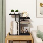 ELITEROO Desktop Bookshelf, 4 Tier Wood Desk Organizer Shelf, Tabletop Storage Shelf Rack for Office Supplies, Desk Decorations for Women Office, Rustic Black - Image 9