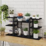 ELITEROO Desktop Bookshelf, 4 Tier Wood Desk Organizer Shelf, Tabletop Storage Shelf Rack for Office Supplies, Desk Decorations for Women Office, Rustic Black - Image 10